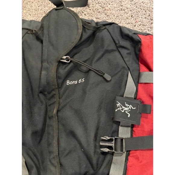 Arc Teryx Bora 65 Red Rock Women's components sz R M Backpack Hiking 69L - Picture 5 of 9